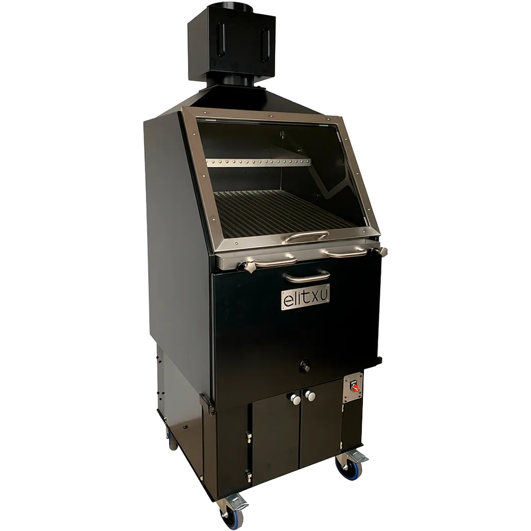Horno parrilla profesional Elitxu RRP 8000 de acero inoxidable para asadores de alto rendimiento.